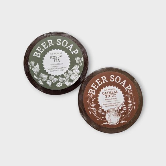 NEW Swag Brewery Beer Soap Bars Hoppy IPA + Oatmeal Stout Set Gift Mens Grooming - Picture 1 of 2